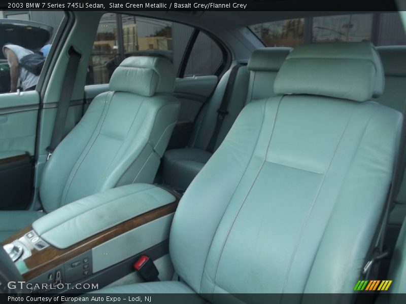 Slate Green Metallic / Basalt Grey/Flannel Grey 2003 BMW 7 Series 745Li Sedan