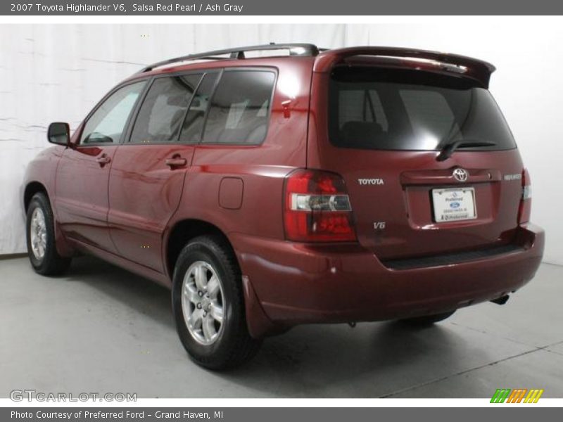Salsa Red Pearl / Ash Gray 2007 Toyota Highlander V6