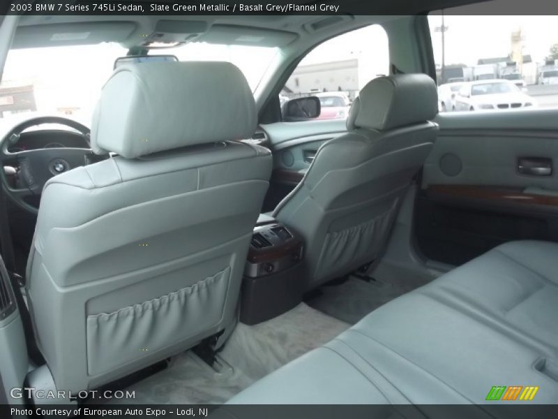 Slate Green Metallic / Basalt Grey/Flannel Grey 2003 BMW 7 Series 745Li Sedan