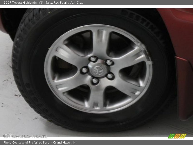 Salsa Red Pearl / Ash Gray 2007 Toyota Highlander V6