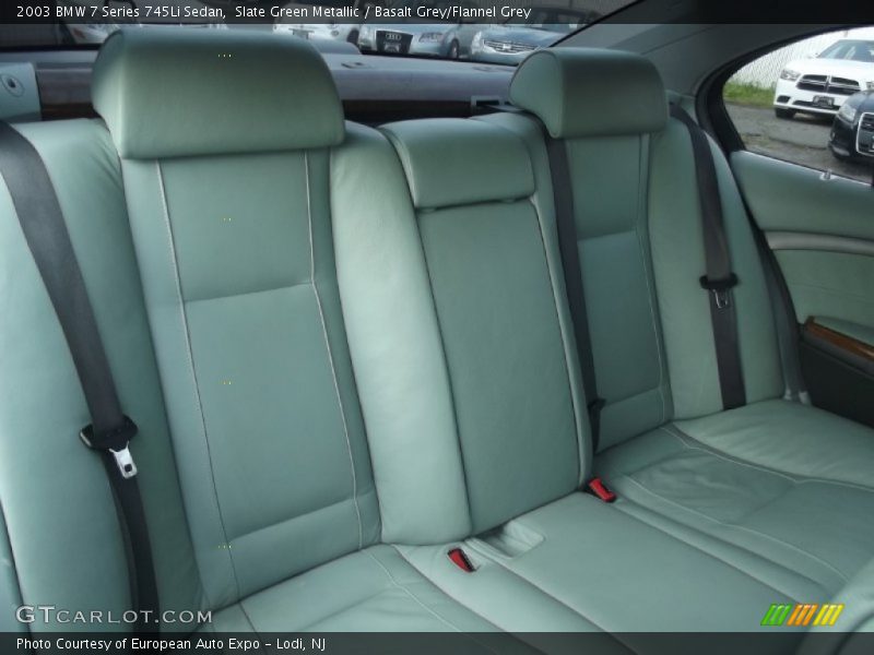 Slate Green Metallic / Basalt Grey/Flannel Grey 2003 BMW 7 Series 745Li Sedan