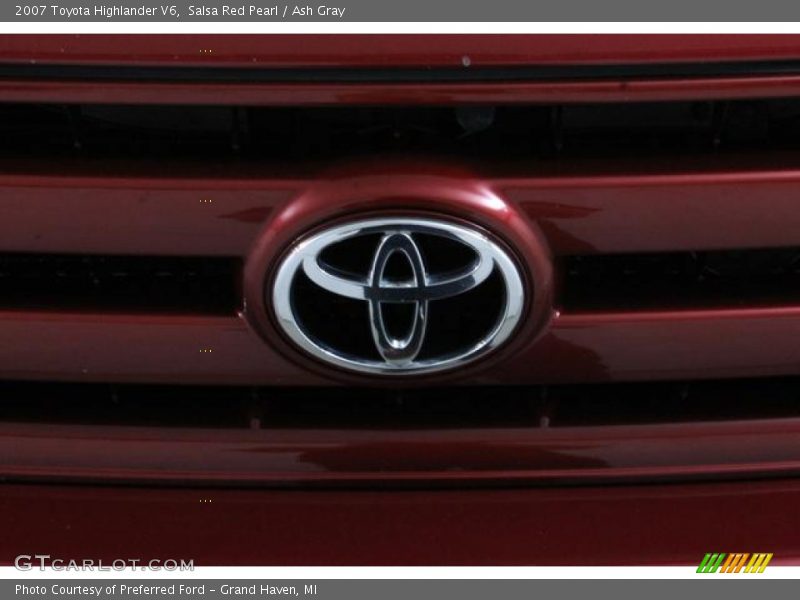 Salsa Red Pearl / Ash Gray 2007 Toyota Highlander V6