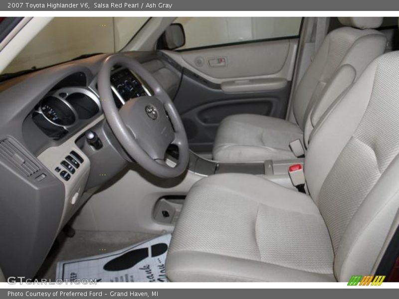 Salsa Red Pearl / Ash Gray 2007 Toyota Highlander V6