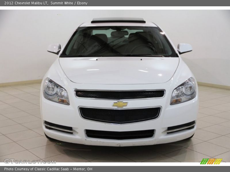 Summit White / Ebony 2012 Chevrolet Malibu LT