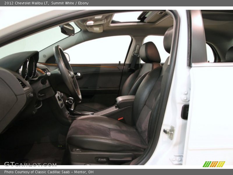 Summit White / Ebony 2012 Chevrolet Malibu LT