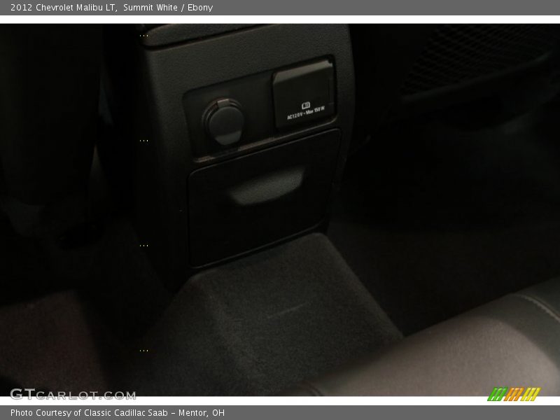 Summit White / Ebony 2012 Chevrolet Malibu LT