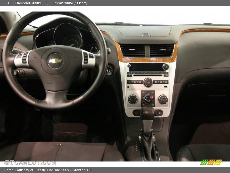 Summit White / Ebony 2012 Chevrolet Malibu LT