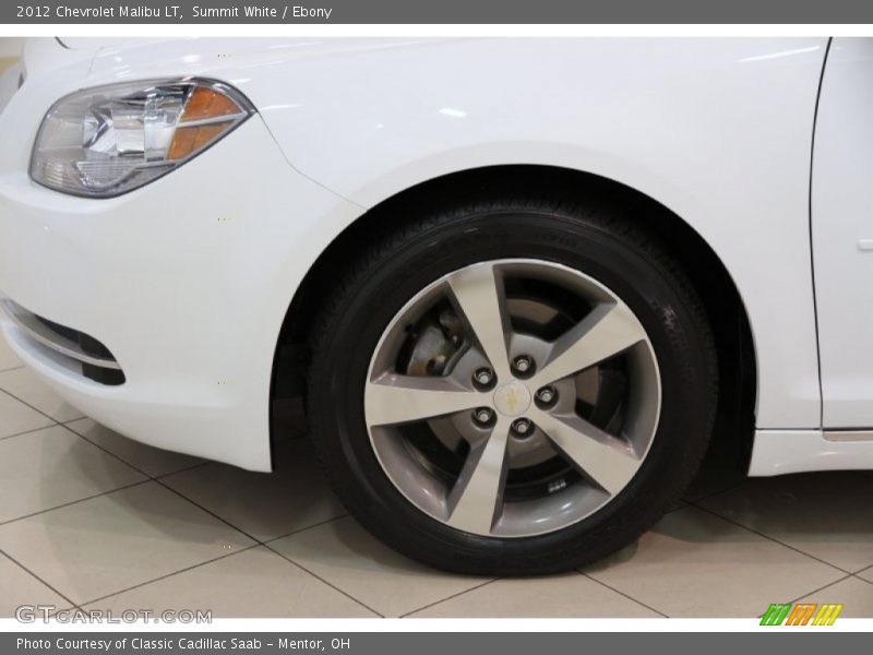 Summit White / Ebony 2012 Chevrolet Malibu LT