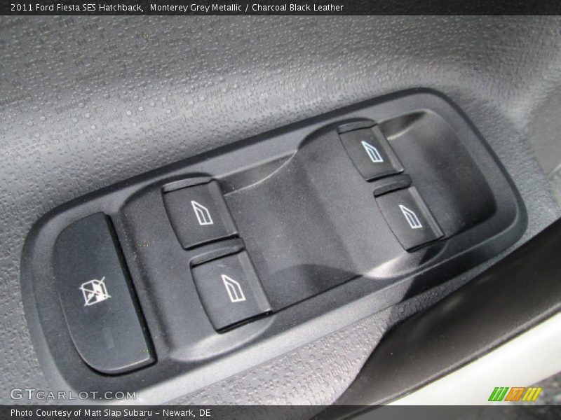 Monterey Grey Metallic / Charcoal Black Leather 2011 Ford Fiesta SES Hatchback