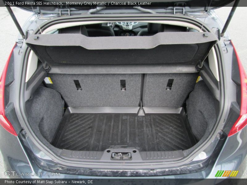 Monterey Grey Metallic / Charcoal Black Leather 2011 Ford Fiesta SES Hatchback