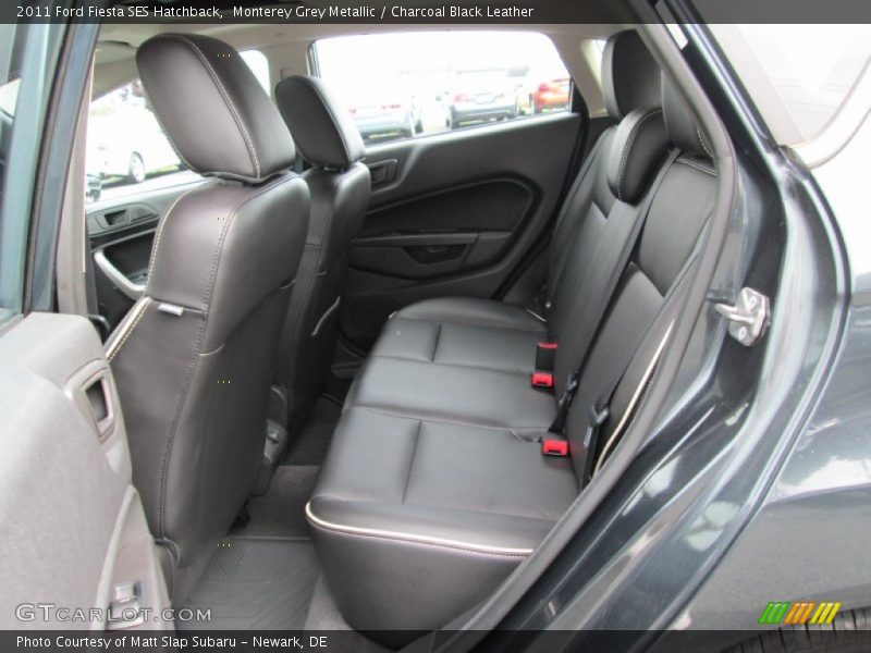 Monterey Grey Metallic / Charcoal Black Leather 2011 Ford Fiesta SES Hatchback