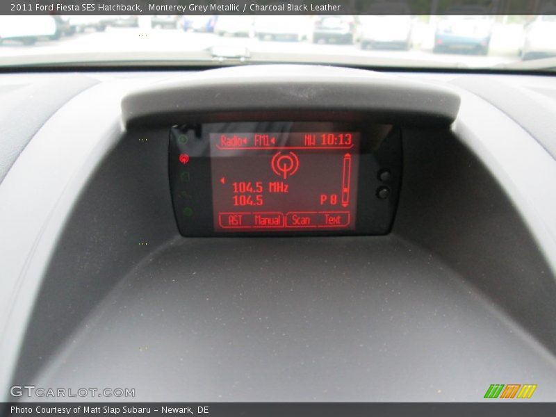 Monterey Grey Metallic / Charcoal Black Leather 2011 Ford Fiesta SES Hatchback