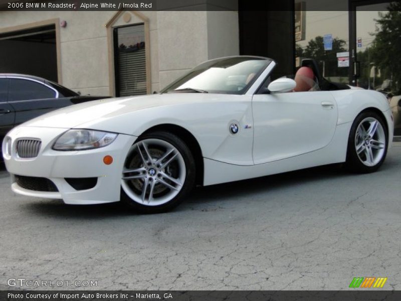Alpine White / Imola Red 2006 BMW M Roadster