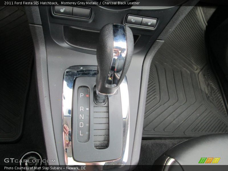 Monterey Grey Metallic / Charcoal Black Leather 2011 Ford Fiesta SES Hatchback