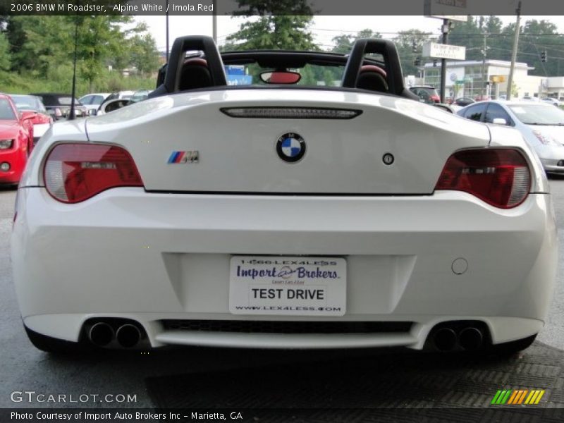 Alpine White / Imola Red 2006 BMW M Roadster