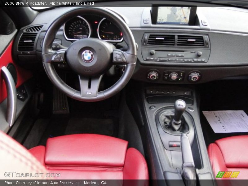 Alpine White / Imola Red 2006 BMW M Roadster