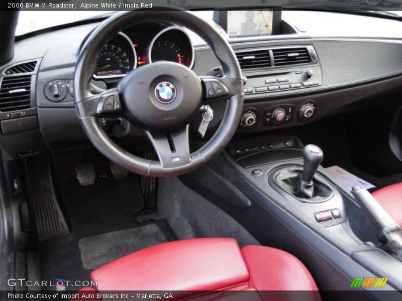 Alpine White / Imola Red 2006 BMW M Roadster