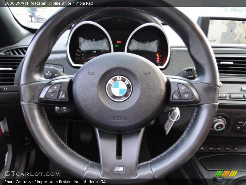 Alpine White / Imola Red 2006 BMW M Roadster