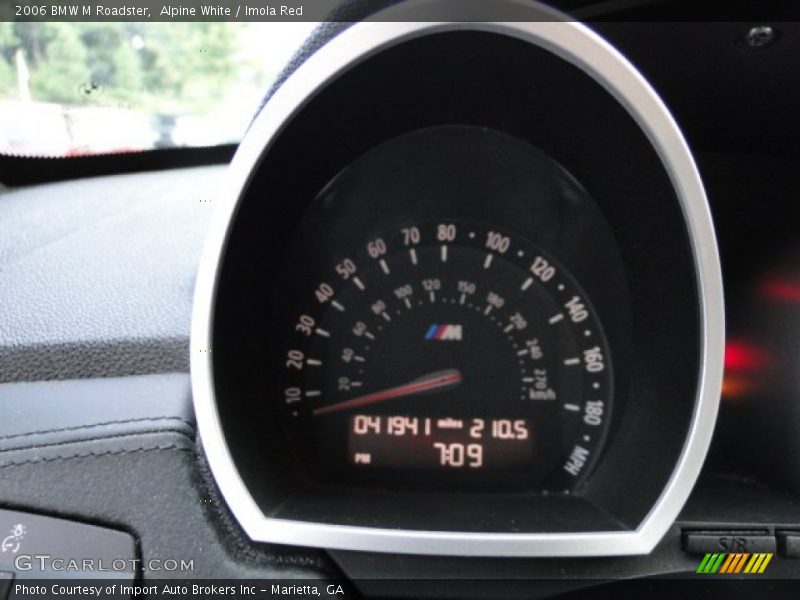 Alpine White / Imola Red 2006 BMW M Roadster