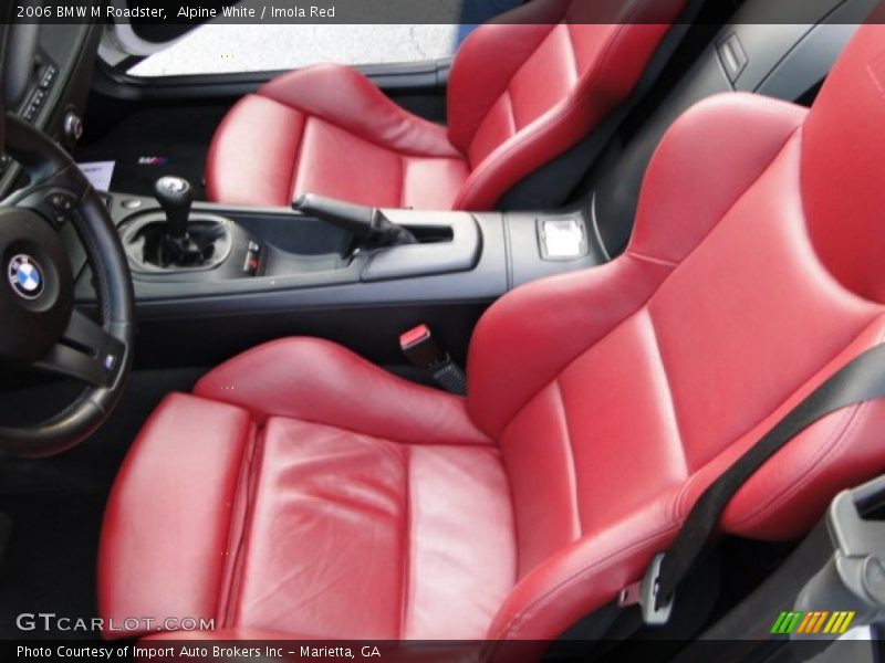 Alpine White / Imola Red 2006 BMW M Roadster