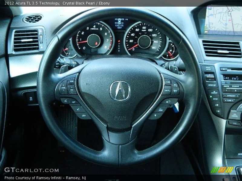 Crystal Black Pearl / Ebony 2012 Acura TL 3.5 Technology