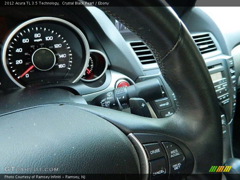 Crystal Black Pearl / Ebony 2012 Acura TL 3.5 Technology