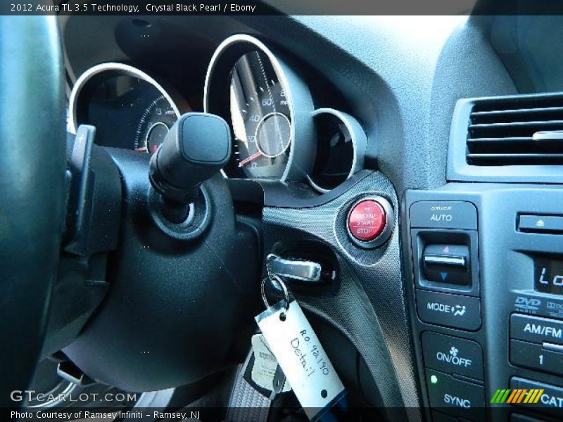 Crystal Black Pearl / Ebony 2012 Acura TL 3.5 Technology