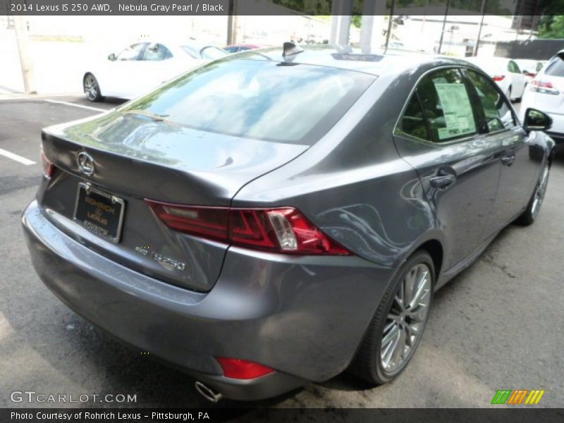 Nebula Gray Pearl / Black 2014 Lexus IS 250 AWD