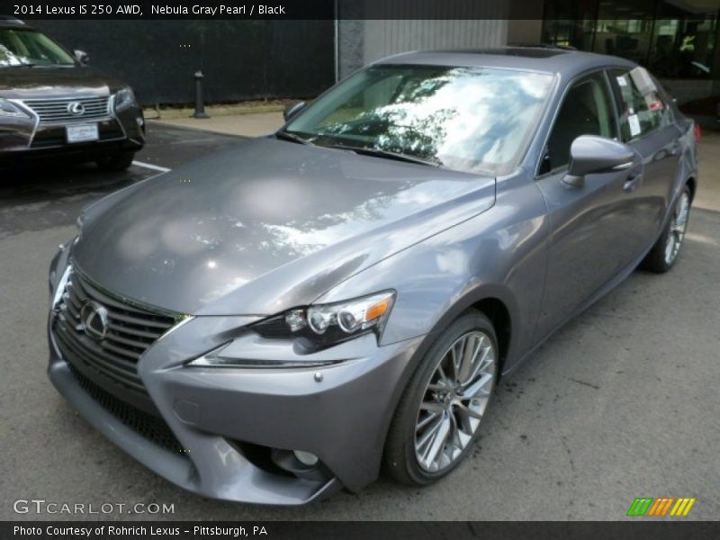 Nebula Gray Pearl / Black 2014 Lexus IS 250 AWD