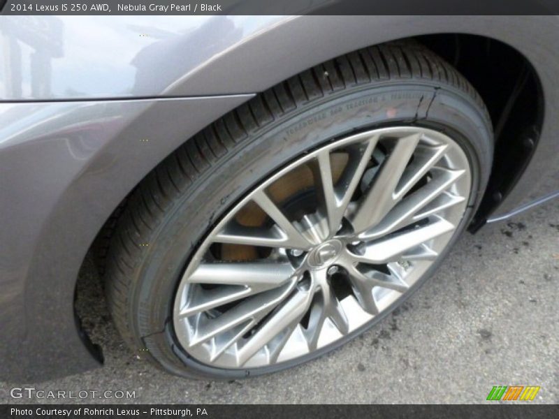 Nebula Gray Pearl / Black 2014 Lexus IS 250 AWD