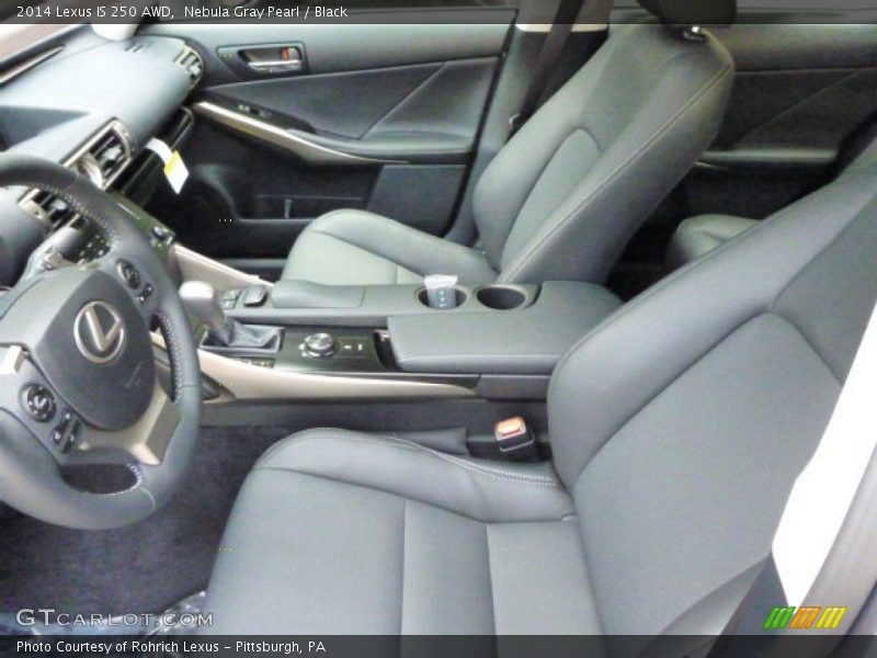Nebula Gray Pearl / Black 2014 Lexus IS 250 AWD