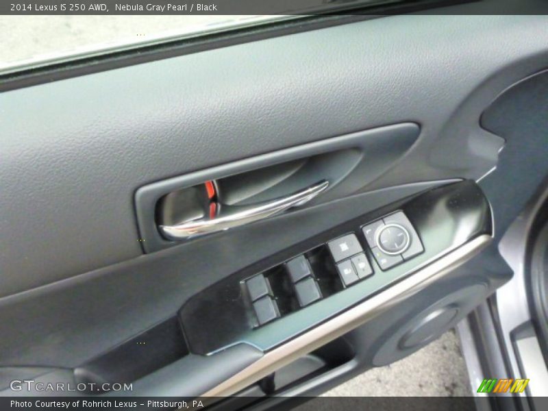Nebula Gray Pearl / Black 2014 Lexus IS 250 AWD
