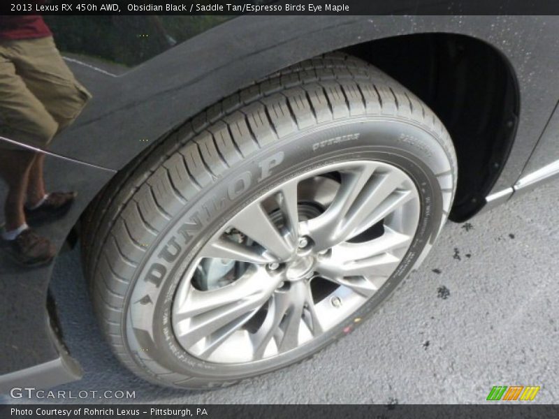 Obsidian Black / Saddle Tan/Espresso Birds Eye Maple 2013 Lexus RX 450h AWD