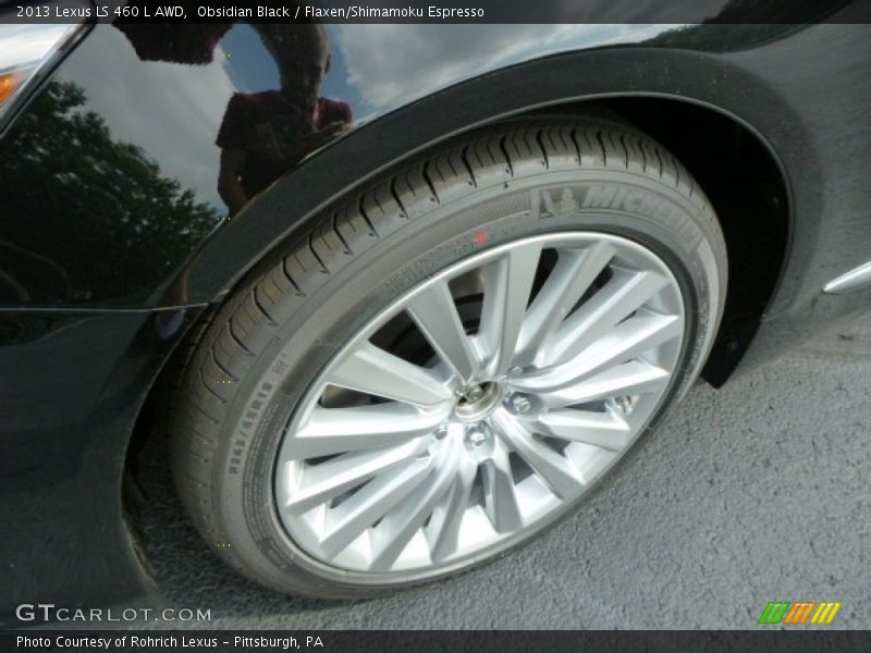 Obsidian Black / Flaxen/Shimamoku Espresso 2013 Lexus LS 460 L AWD
