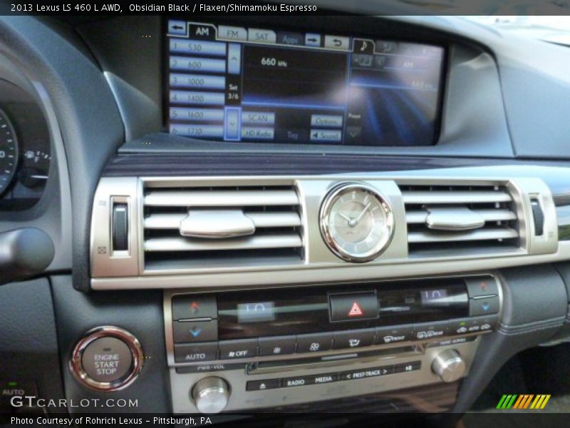 Controls of 2013 LS 460 L AWD