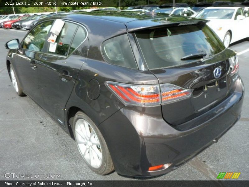 Fire Agate Pearl / Black 2013 Lexus CT 200h Hybrid