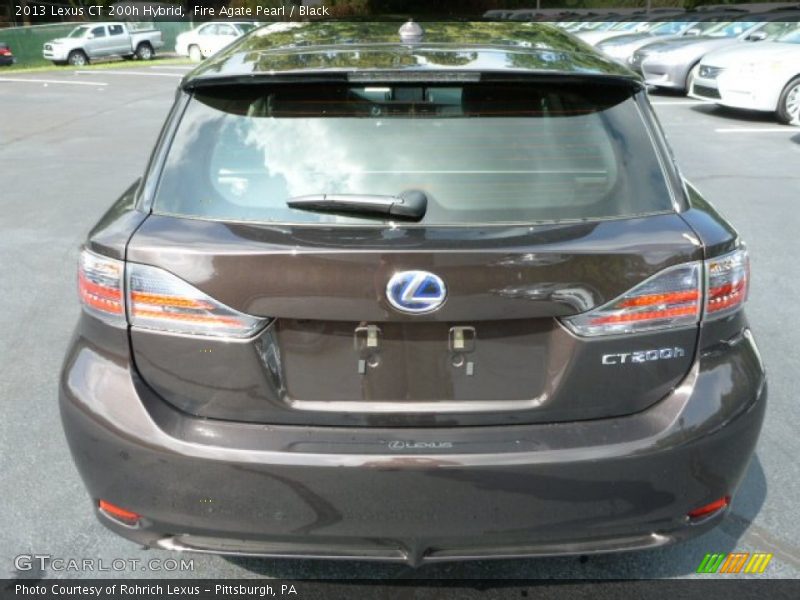 Fire Agate Pearl / Black 2013 Lexus CT 200h Hybrid