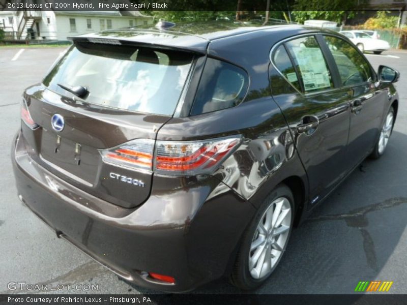 Fire Agate Pearl / Black 2013 Lexus CT 200h Hybrid