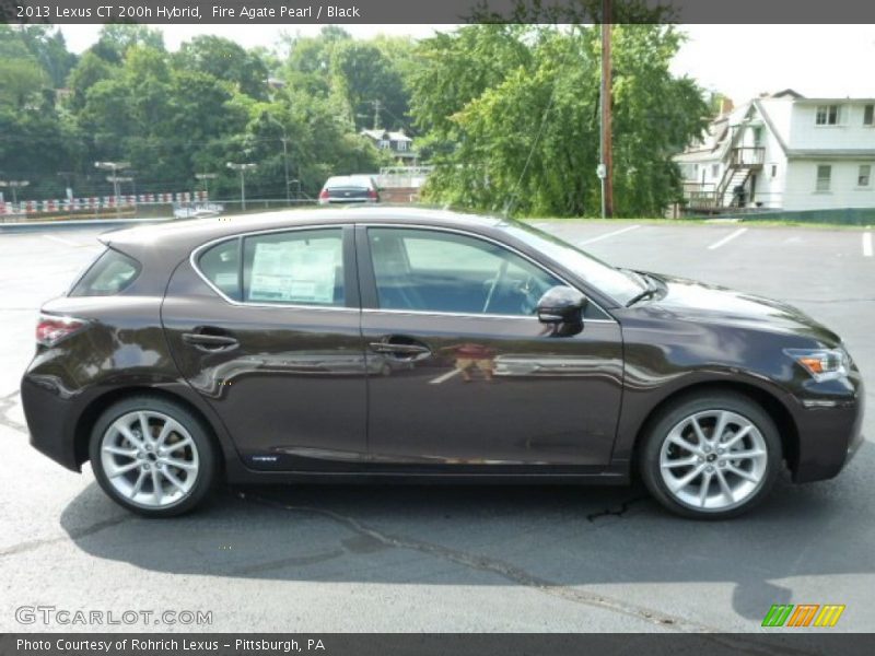 Fire Agate Pearl / Black 2013 Lexus CT 200h Hybrid