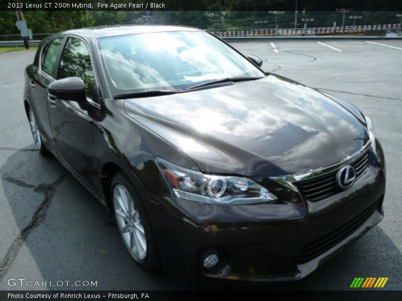 Fire Agate Pearl / Black 2013 Lexus CT 200h Hybrid