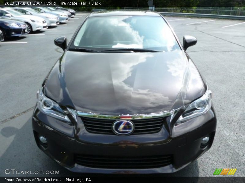 Fire Agate Pearl / Black 2013 Lexus CT 200h Hybrid