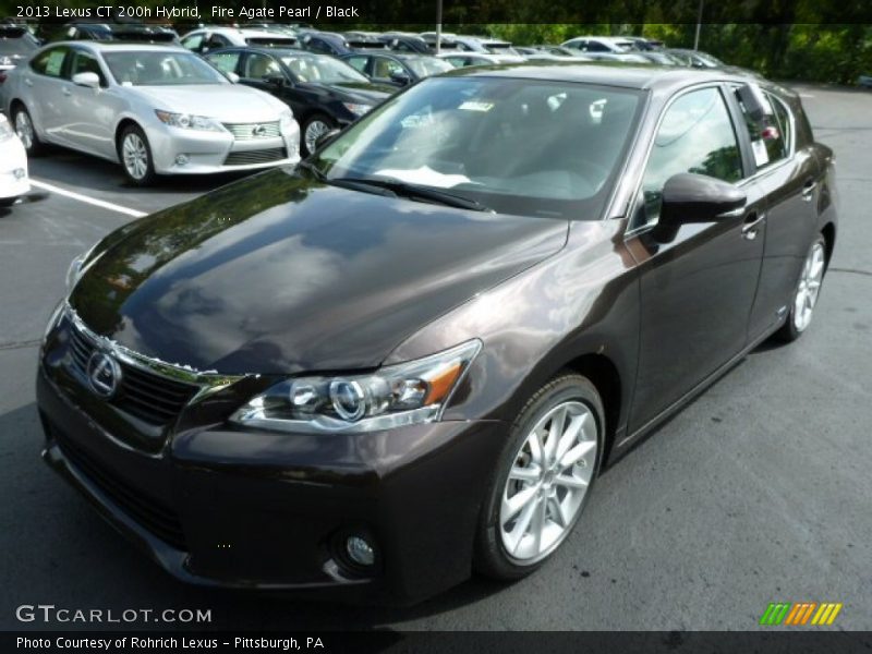Fire Agate Pearl / Black 2013 Lexus CT 200h Hybrid