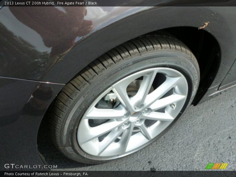 Fire Agate Pearl / Black 2013 Lexus CT 200h Hybrid
