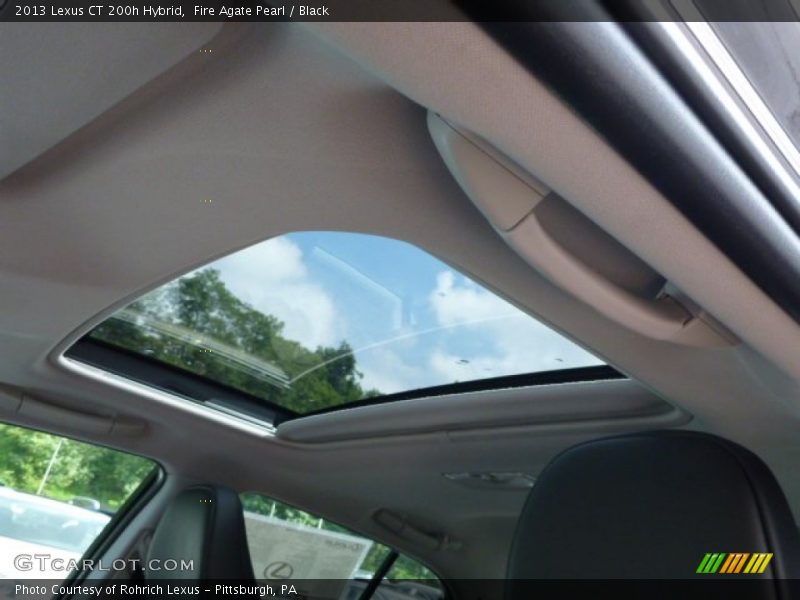 Fire Agate Pearl / Black 2013 Lexus CT 200h Hybrid