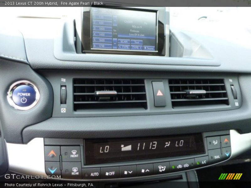 Fire Agate Pearl / Black 2013 Lexus CT 200h Hybrid