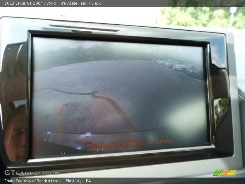 Fire Agate Pearl / Black 2013 Lexus CT 200h Hybrid