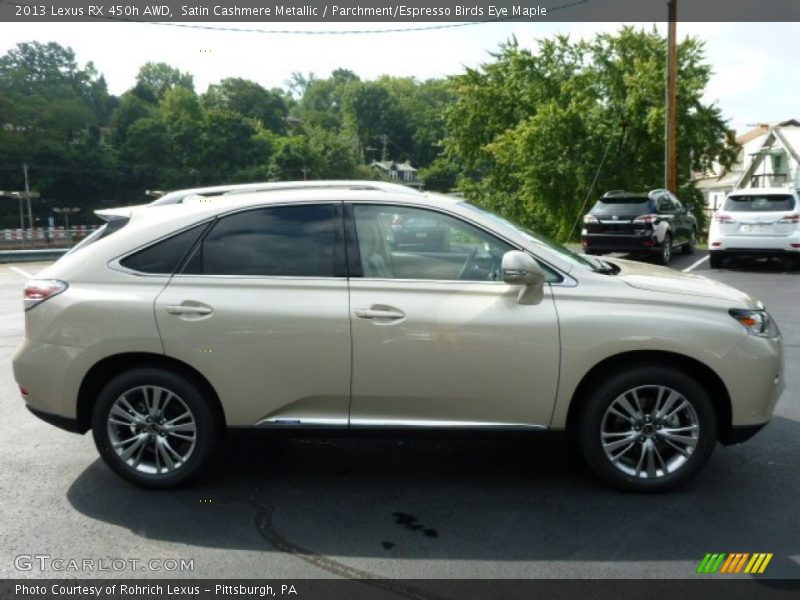 Satin Cashmere Metallic / Parchment/Espresso Birds Eye Maple 2013 Lexus RX 450h AWD