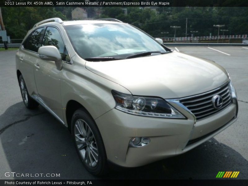 Satin Cashmere Metallic / Parchment/Espresso Birds Eye Maple 2013 Lexus RX 450h AWD