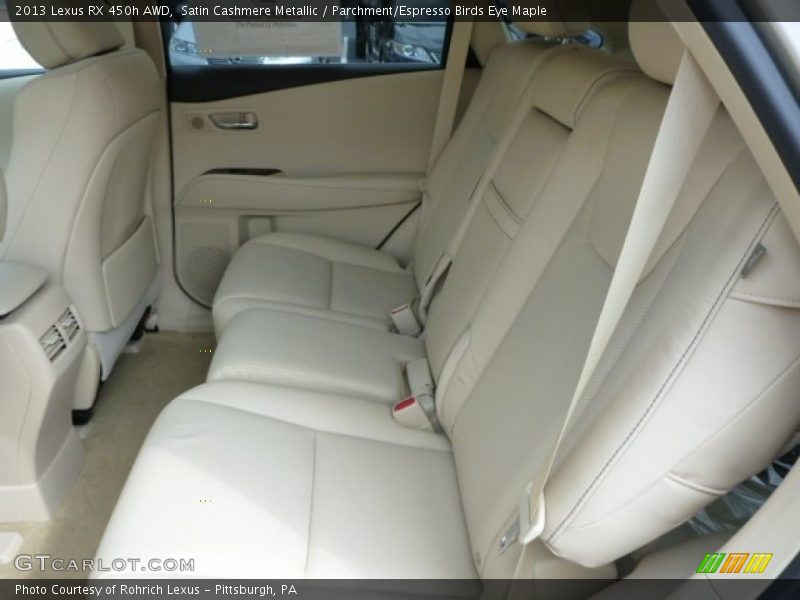 Satin Cashmere Metallic / Parchment/Espresso Birds Eye Maple 2013 Lexus RX 450h AWD