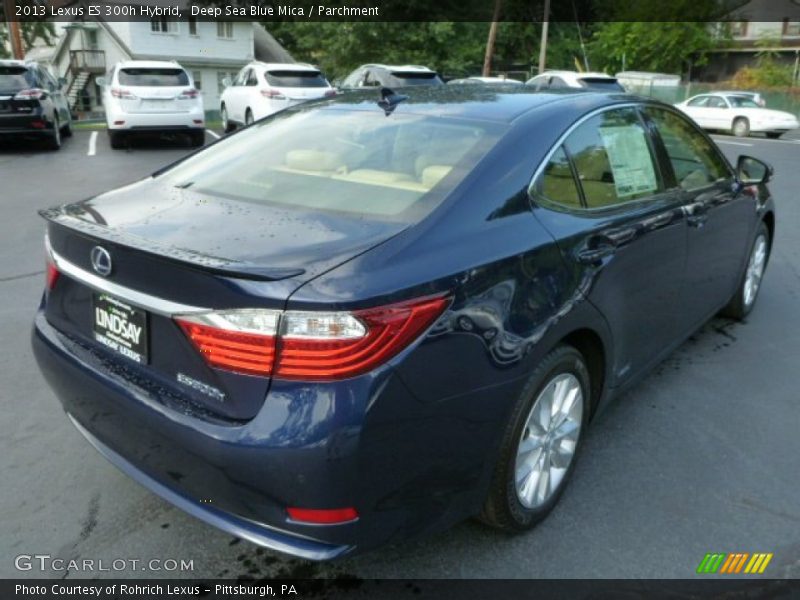 Deep Sea Blue Mica / Parchment 2013 Lexus ES 300h Hybrid